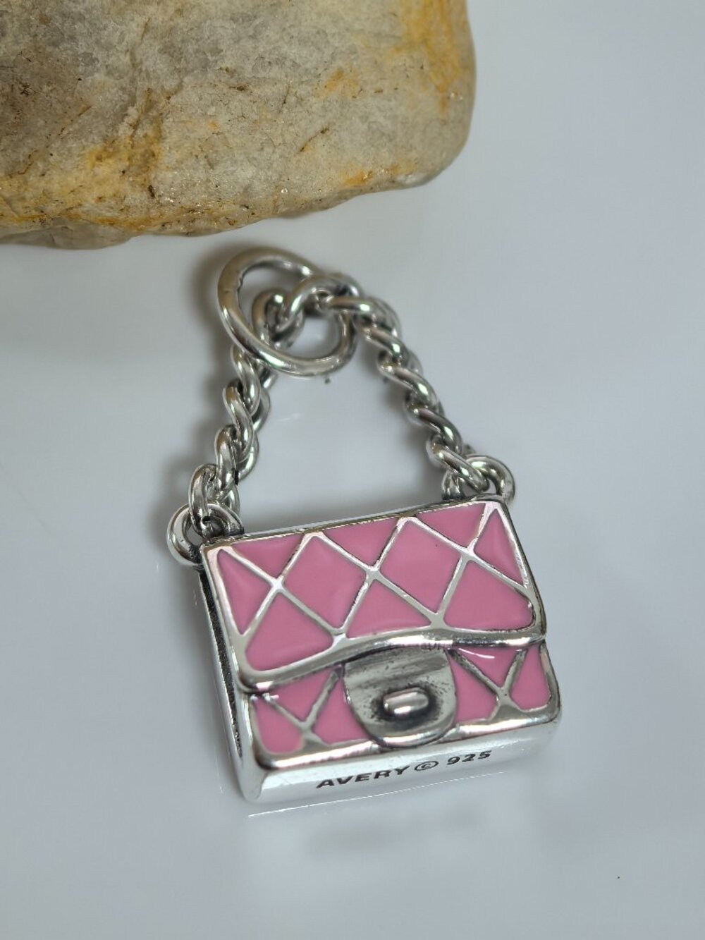 James Avery Enamel Fashion Purse Charm, S925 Silver Jewelry (Women's)